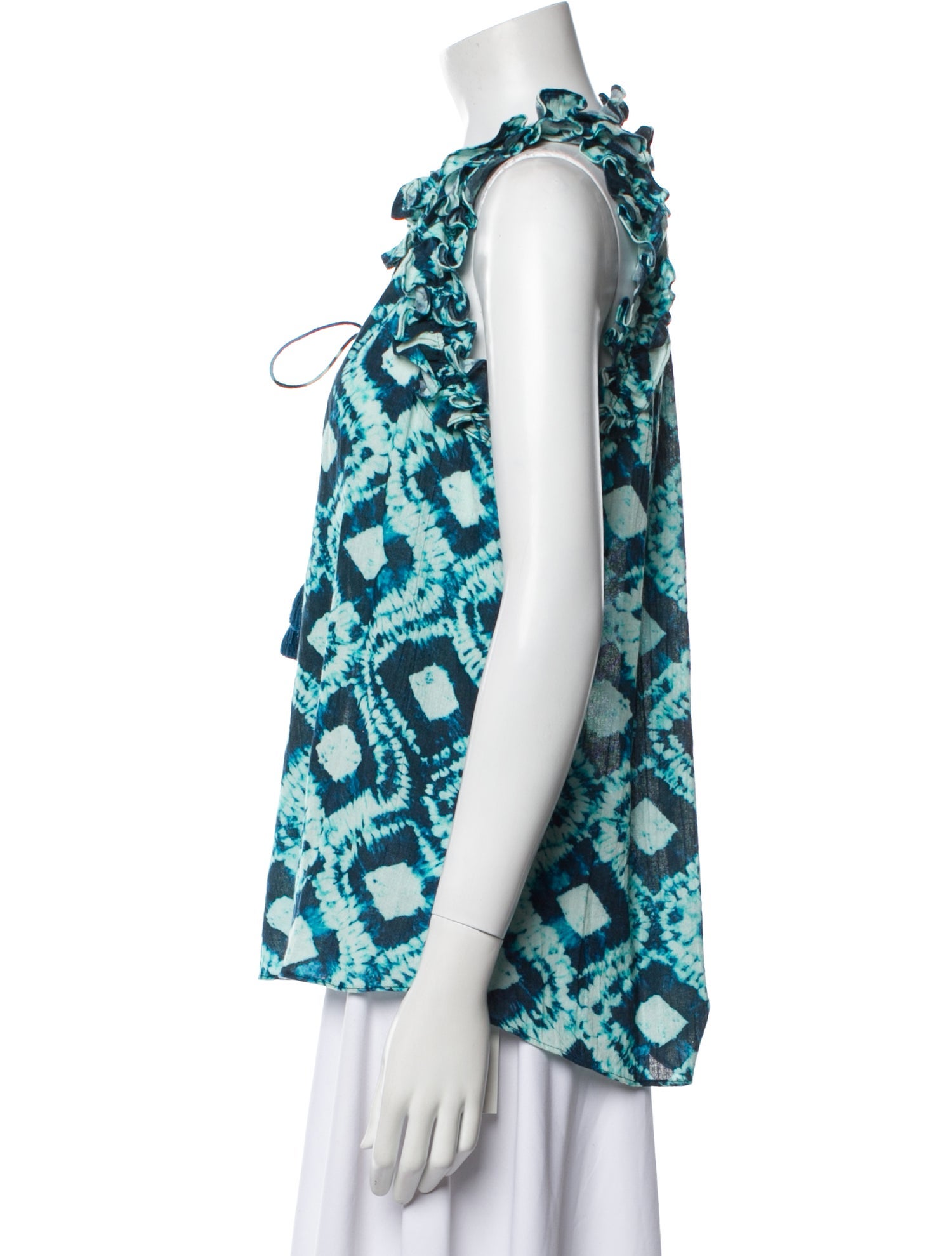 Figue Printed V-Neck Top