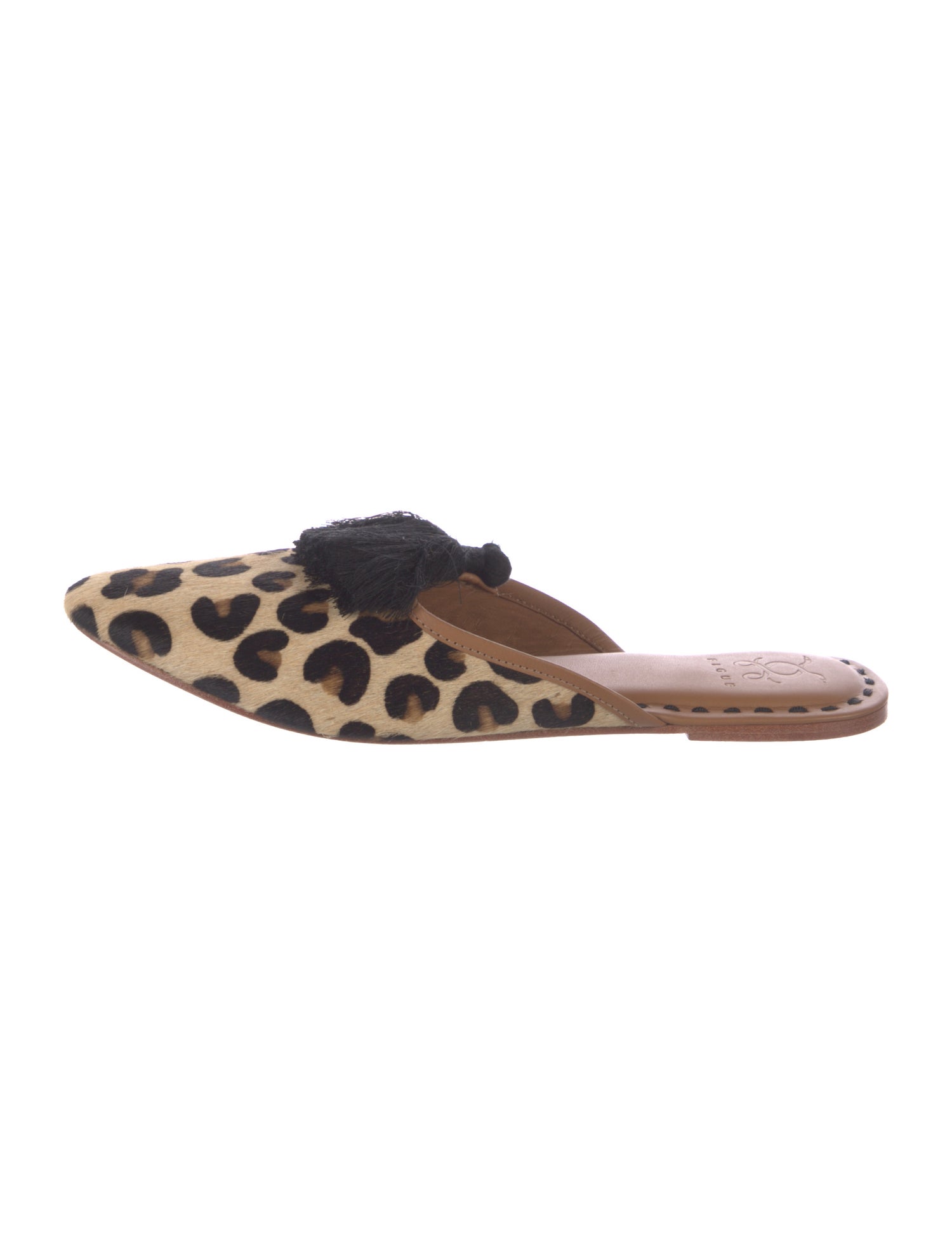 Figue Ponyhair Animal Print Mules