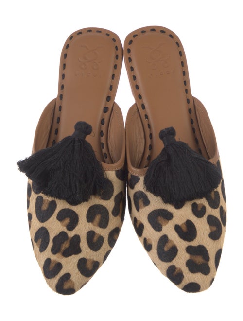 Figue Ponyhair Animal Print Mules