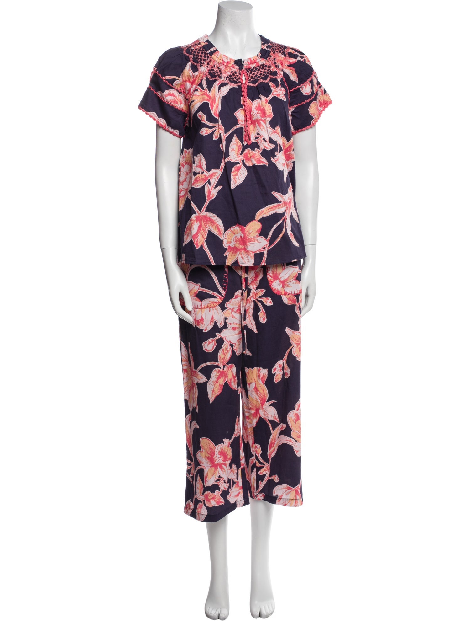 Figue Floral Print Grosgrain Trim Set w/ Tags