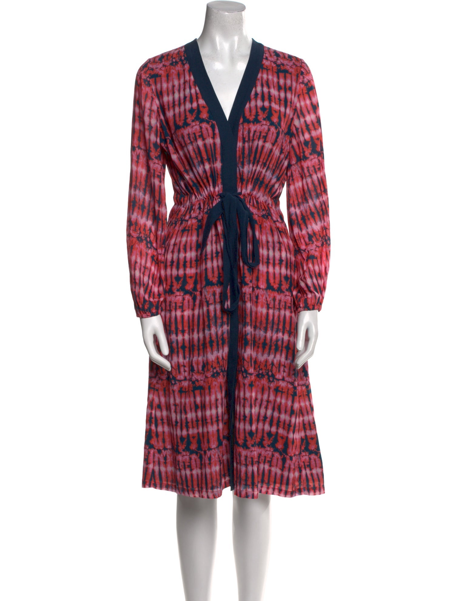 Figue Plaid Print Midi Length Dress