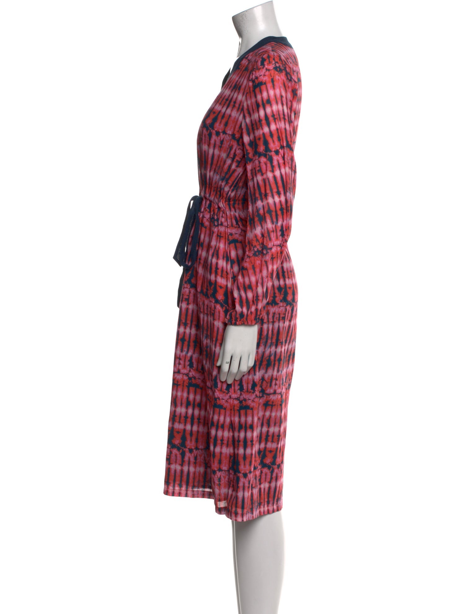Figue Plaid Print Midi Length Dress