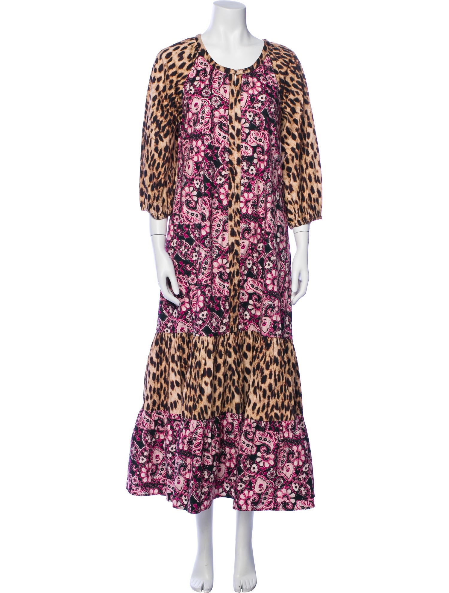 Figue Animal Print Long Dress