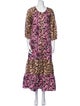 Figue Animal Print Long Dress