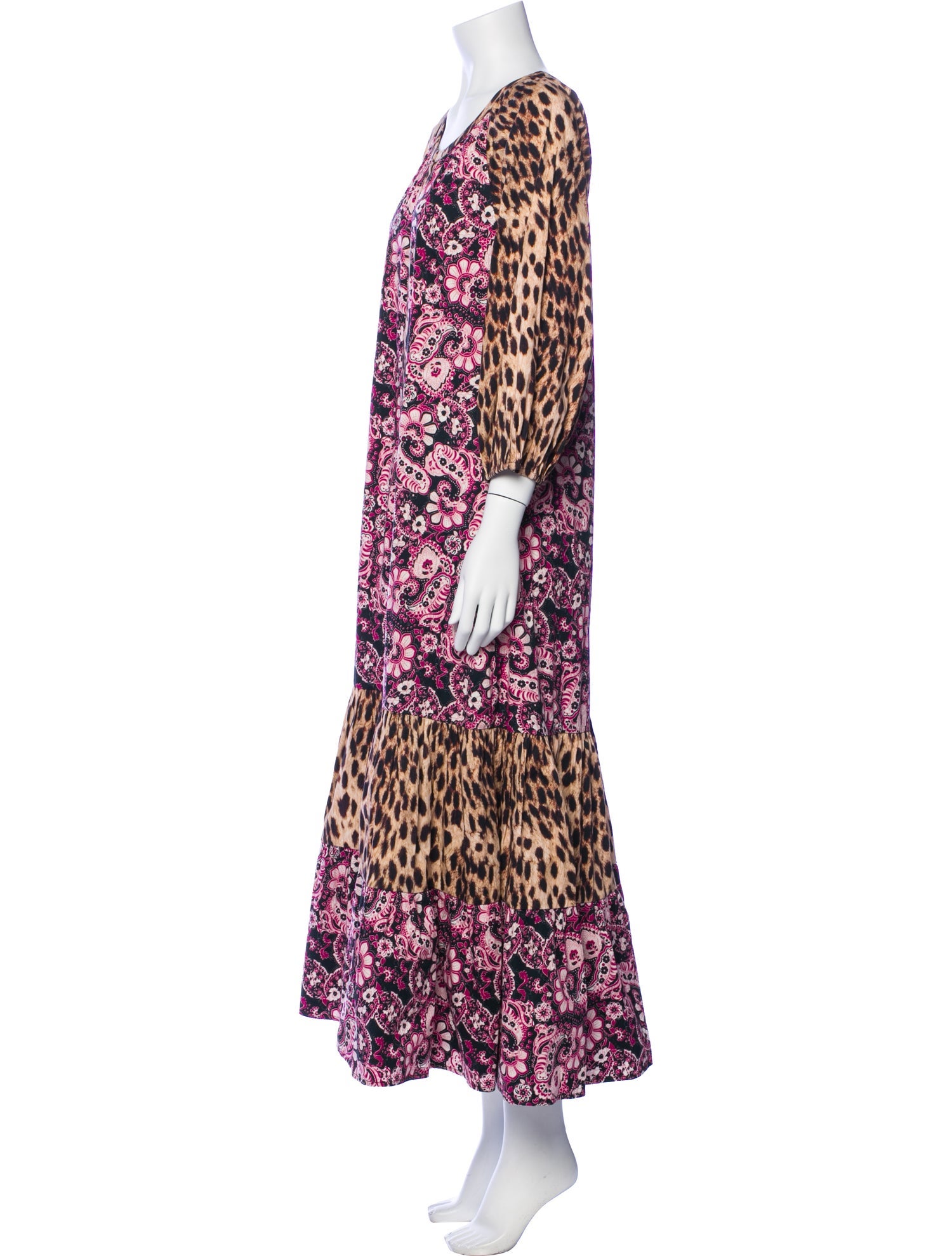 Figue Animal Print Long Dress