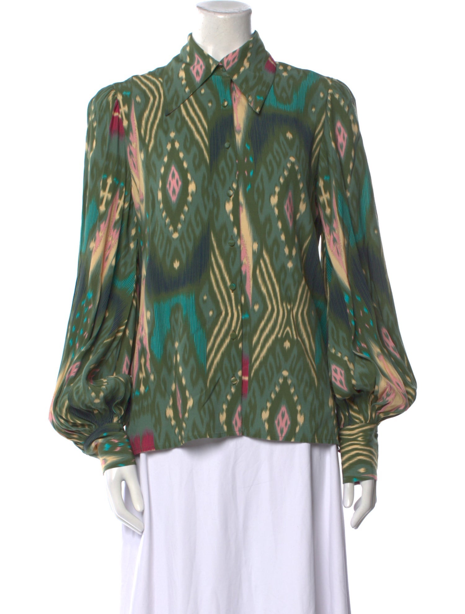 Figue Printed Long Sleeve Blouse