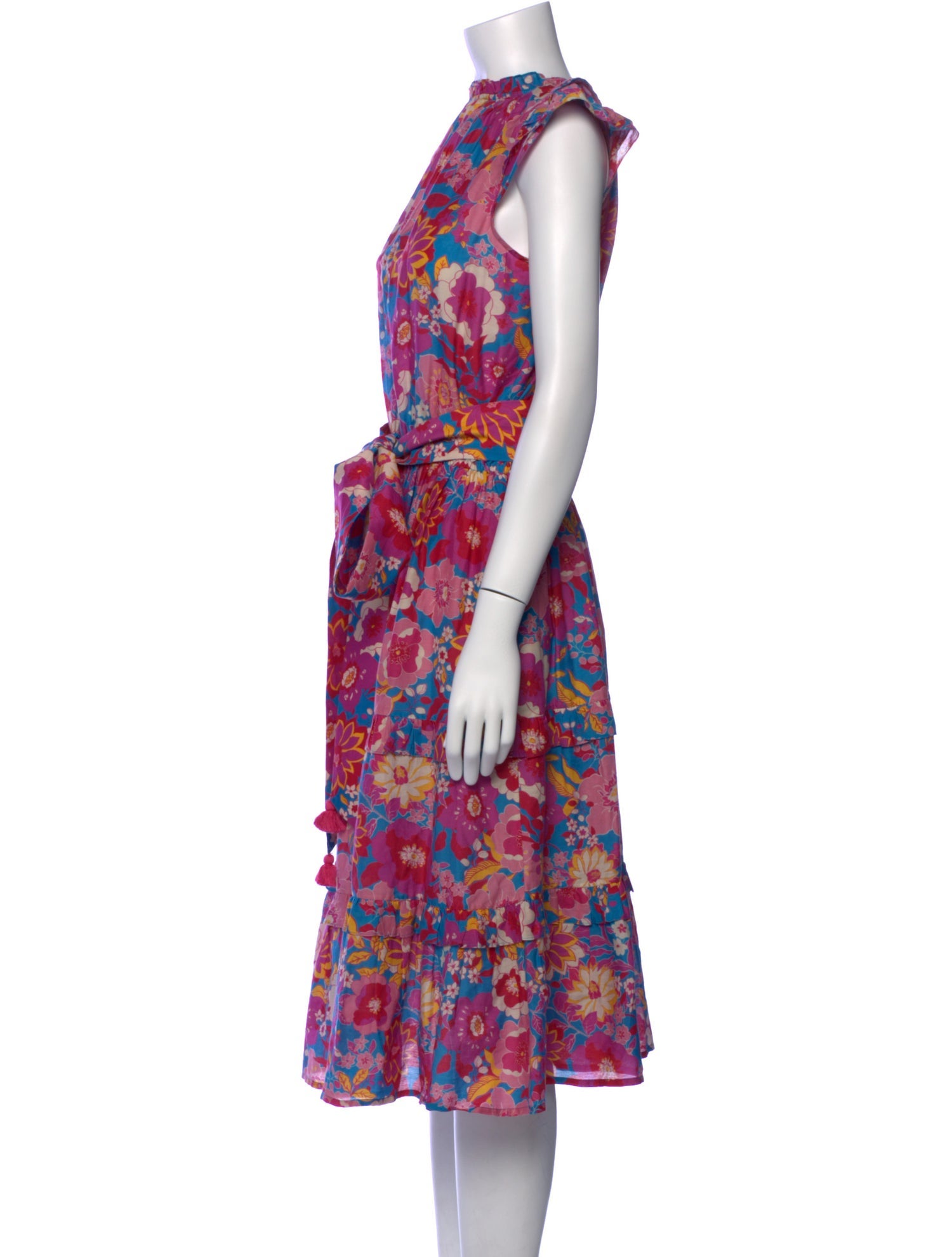 Figue Floral Print Midi Length Dress