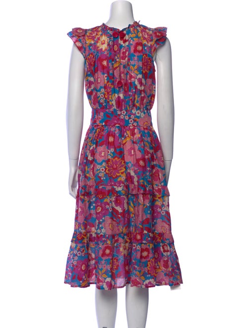Figue Floral Print Midi Length Dress