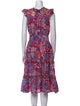 Figue Floral Print Midi Length Dress