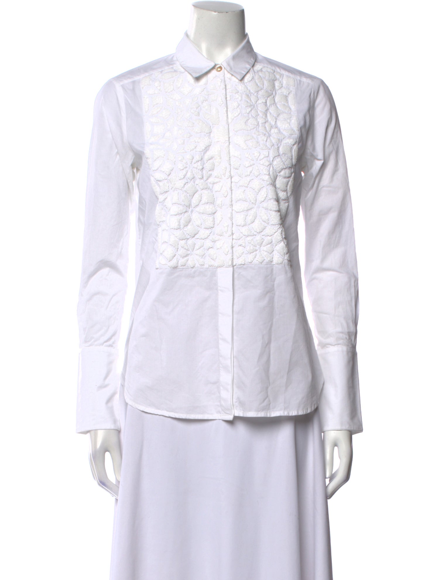 Figue Long Sleeve Button-Up Top