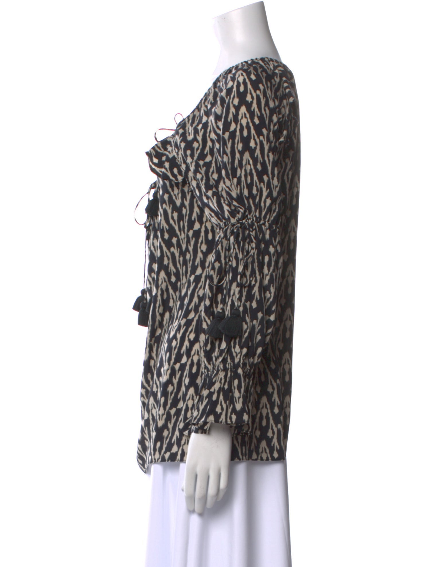Figue Silk Animal Print Blouse