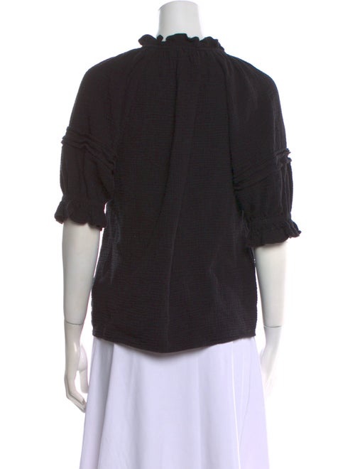 Figue Crew Neck Three-Quarter Sleeve Blouse