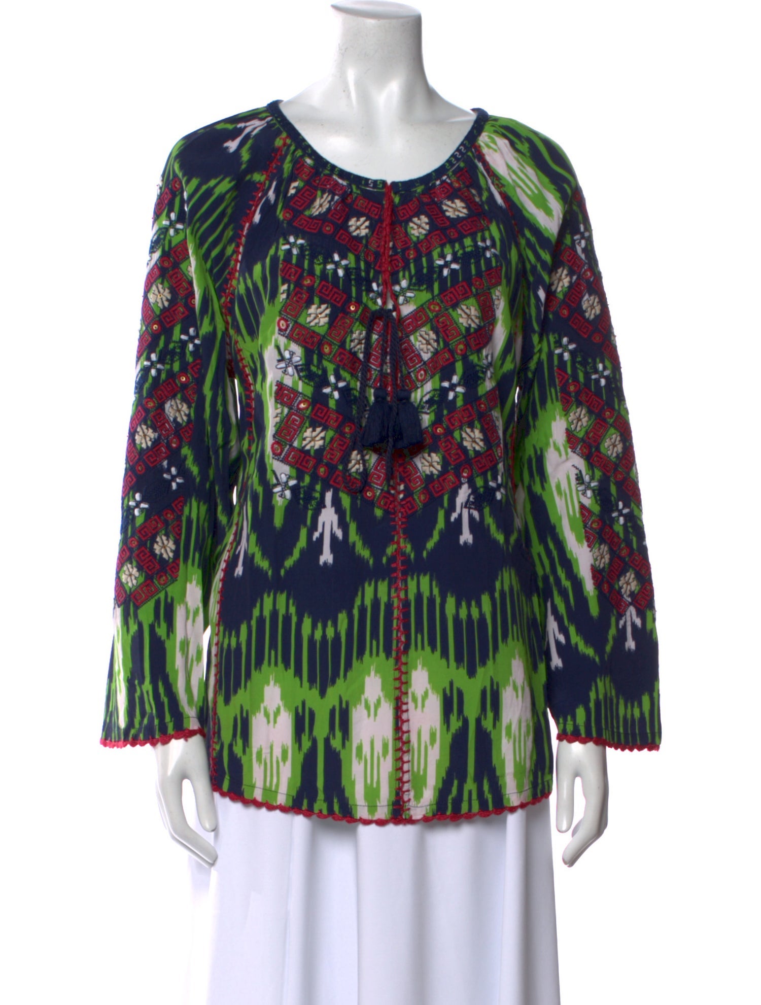 Figue Printed Scoop Neck Blouse