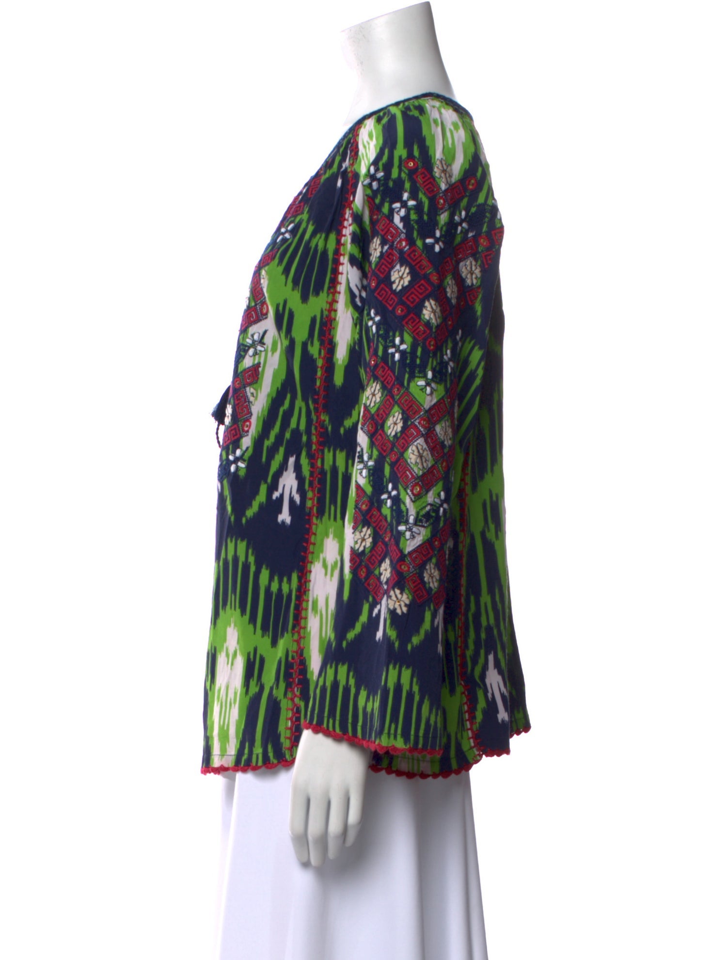 Figue Printed Scoop Neck Blouse