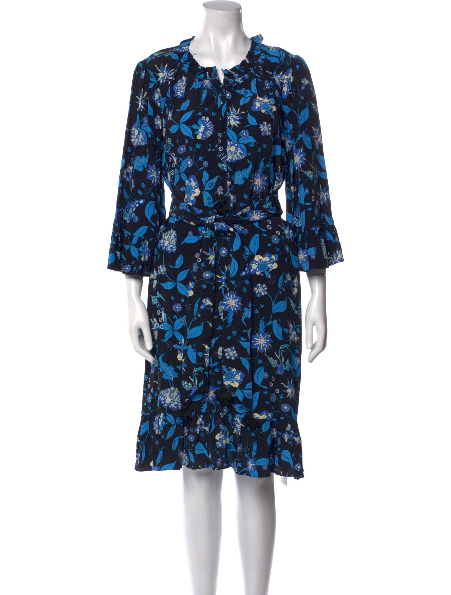 Figue Floral Print Knee-Length Dress