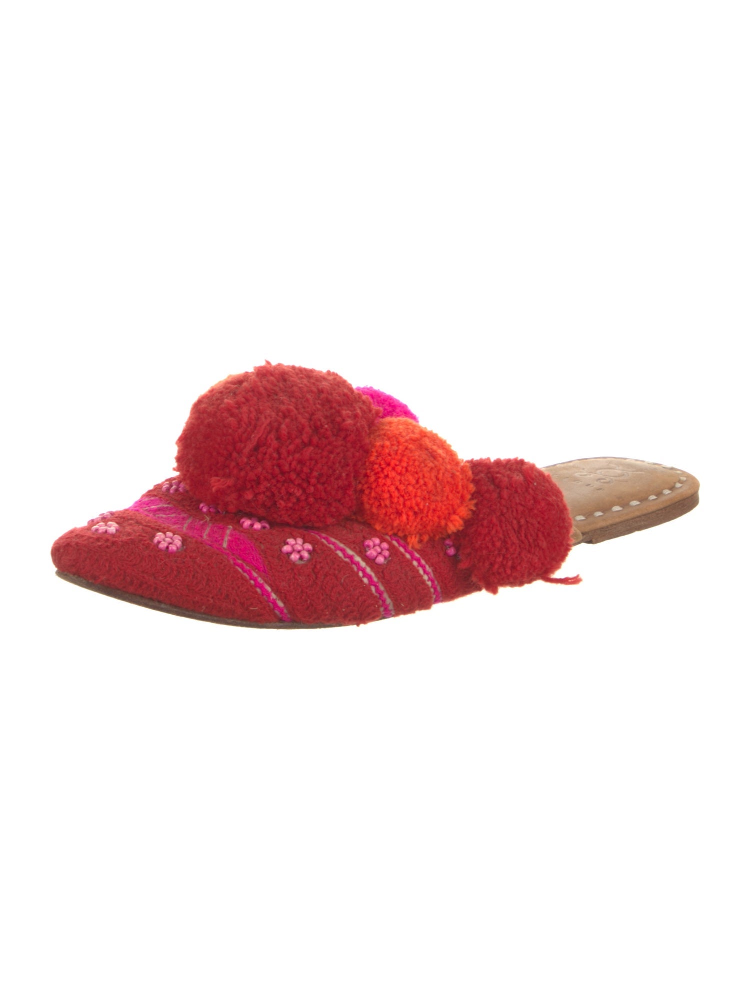 Figue Printed Beaded Accents Mules