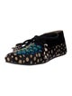 Figue Ponyhair Polka Dot Print Moccasins