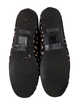 Figue Ponyhair Polka Dot Print Moccasins