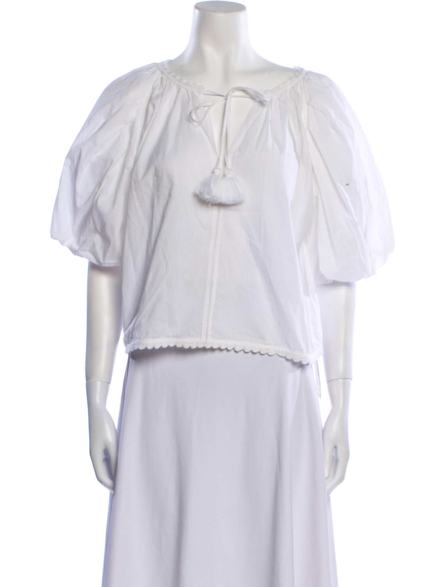 Figue Crew Neck Short Sleeve Blouse