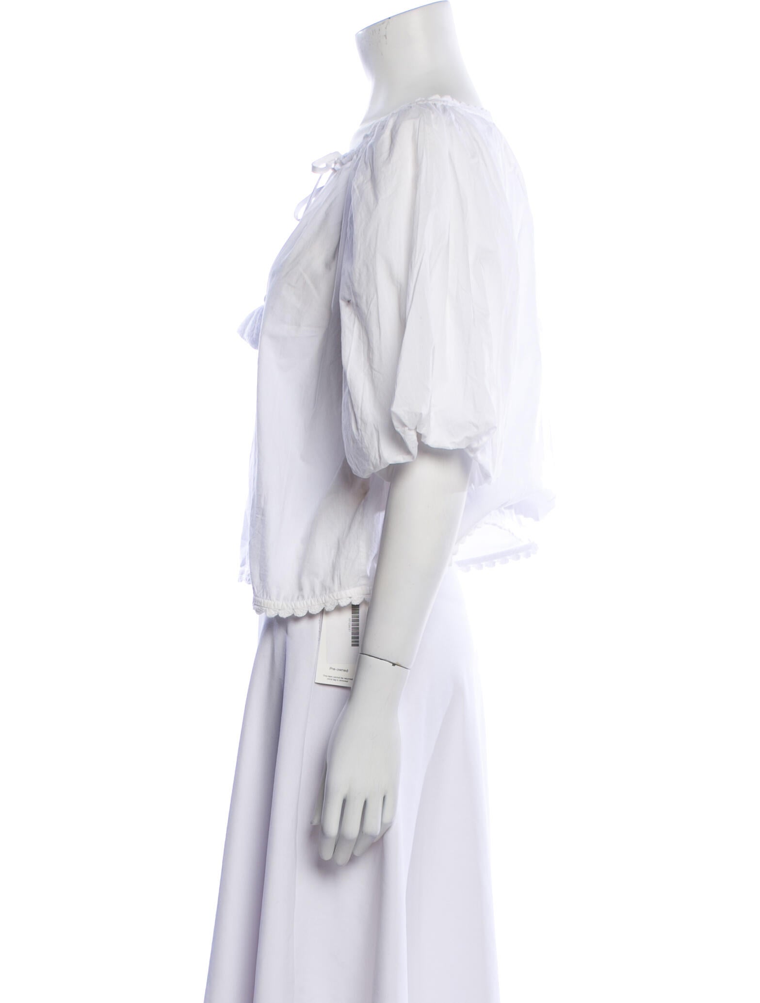 Figue Crew Neck Short Sleeve Blouse