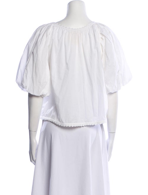 Figue Crew Neck Short Sleeve Blouse