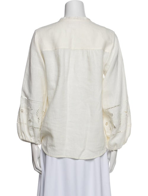 Figue Linen V-Neck Blouse