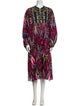 Figue Printed Midi Length Dress