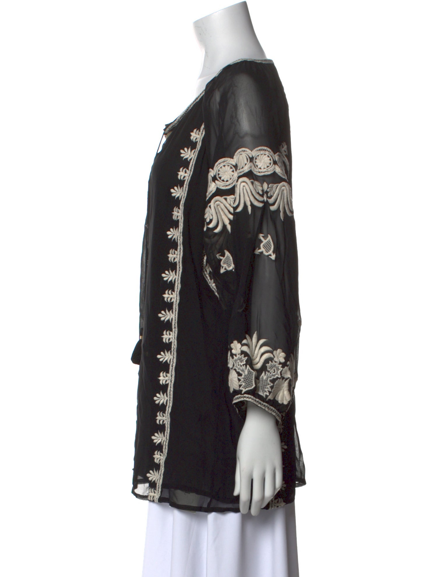 Figue Silk Floral Print Blouse