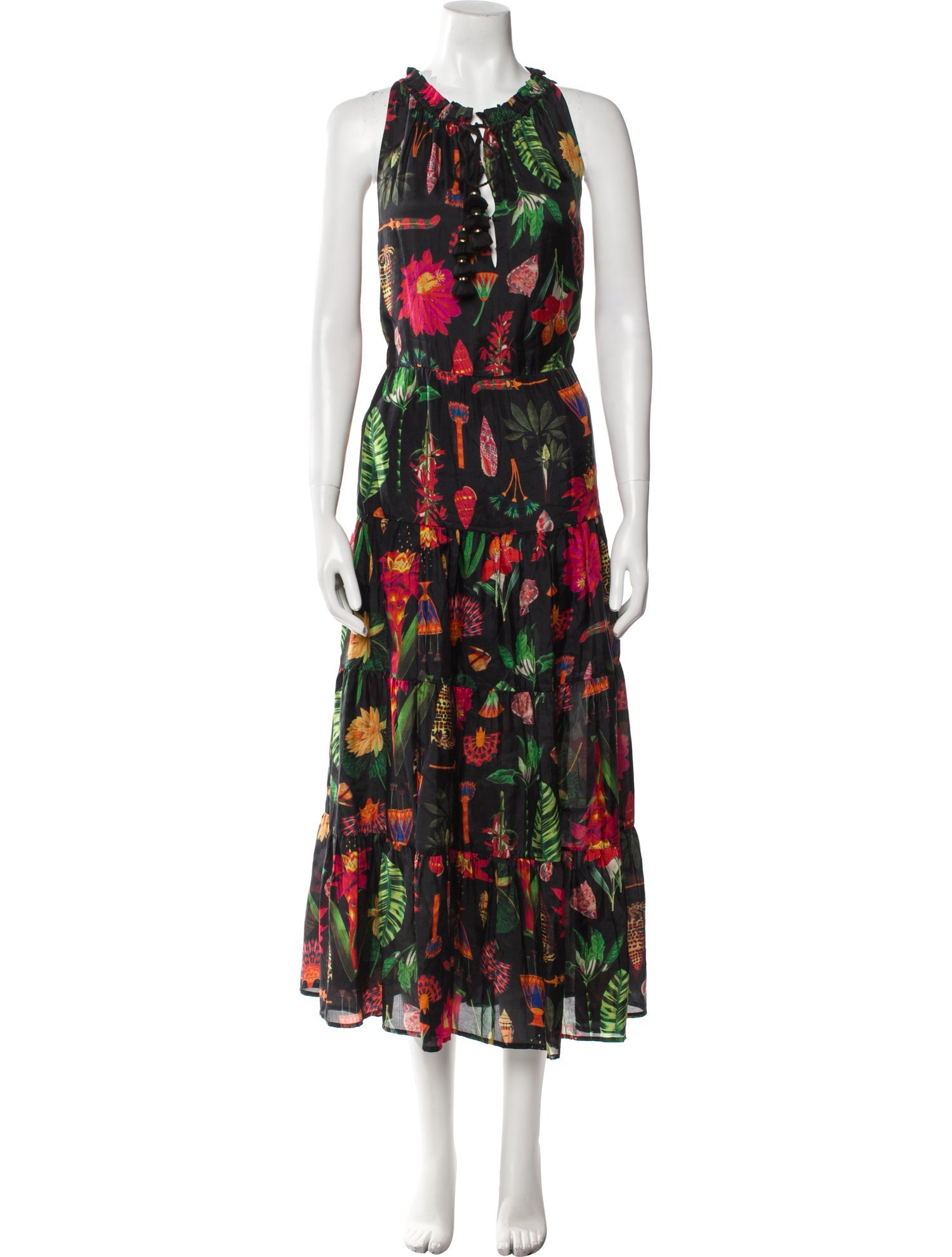 Figue Silk Long Dress