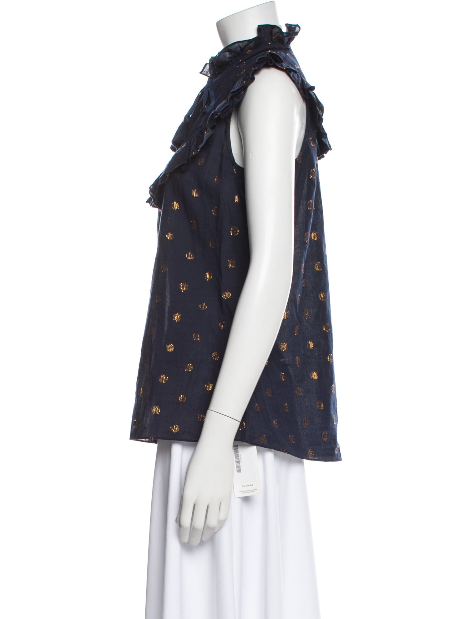 Figue Printed Mock Neck Blouse