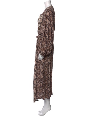 Figue Paisley Print Long Dress
