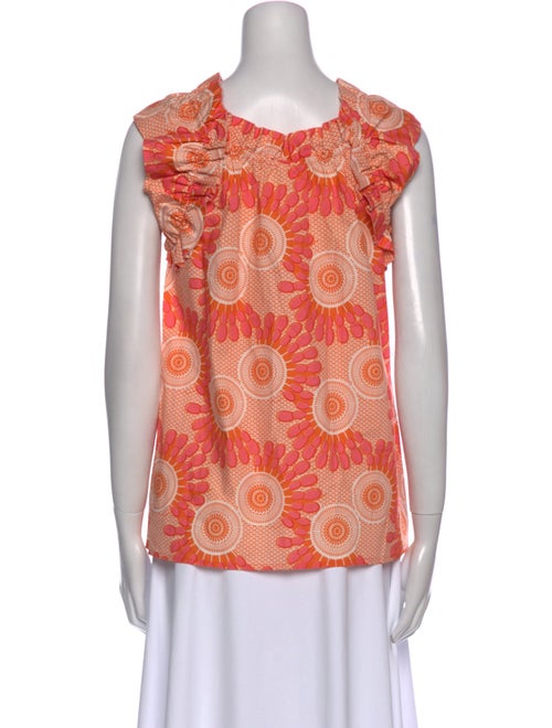 Figue Floral Print Square Neckline Top