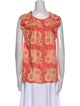 Figue Floral Print Square Neckline Top