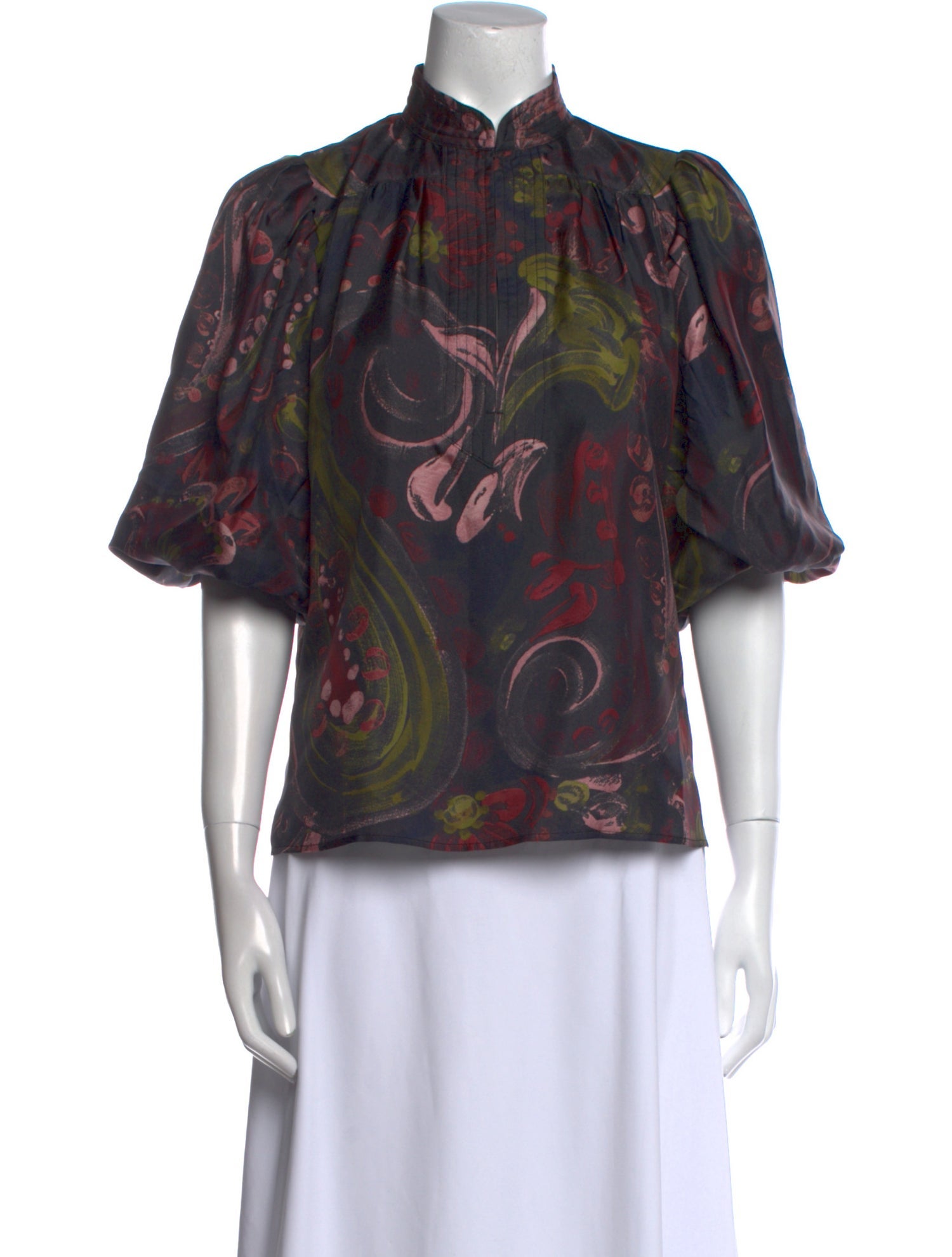 Figue Silk Paisley Print Blouse