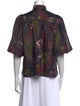 Figue Silk Paisley Print Blouse