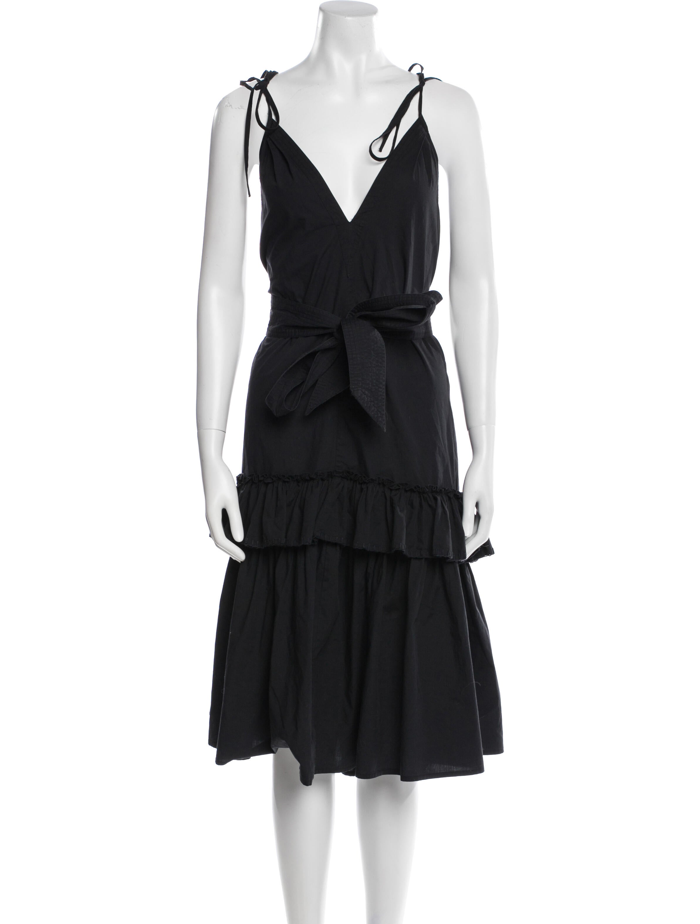 Figue V-Neck Midi Length Dress