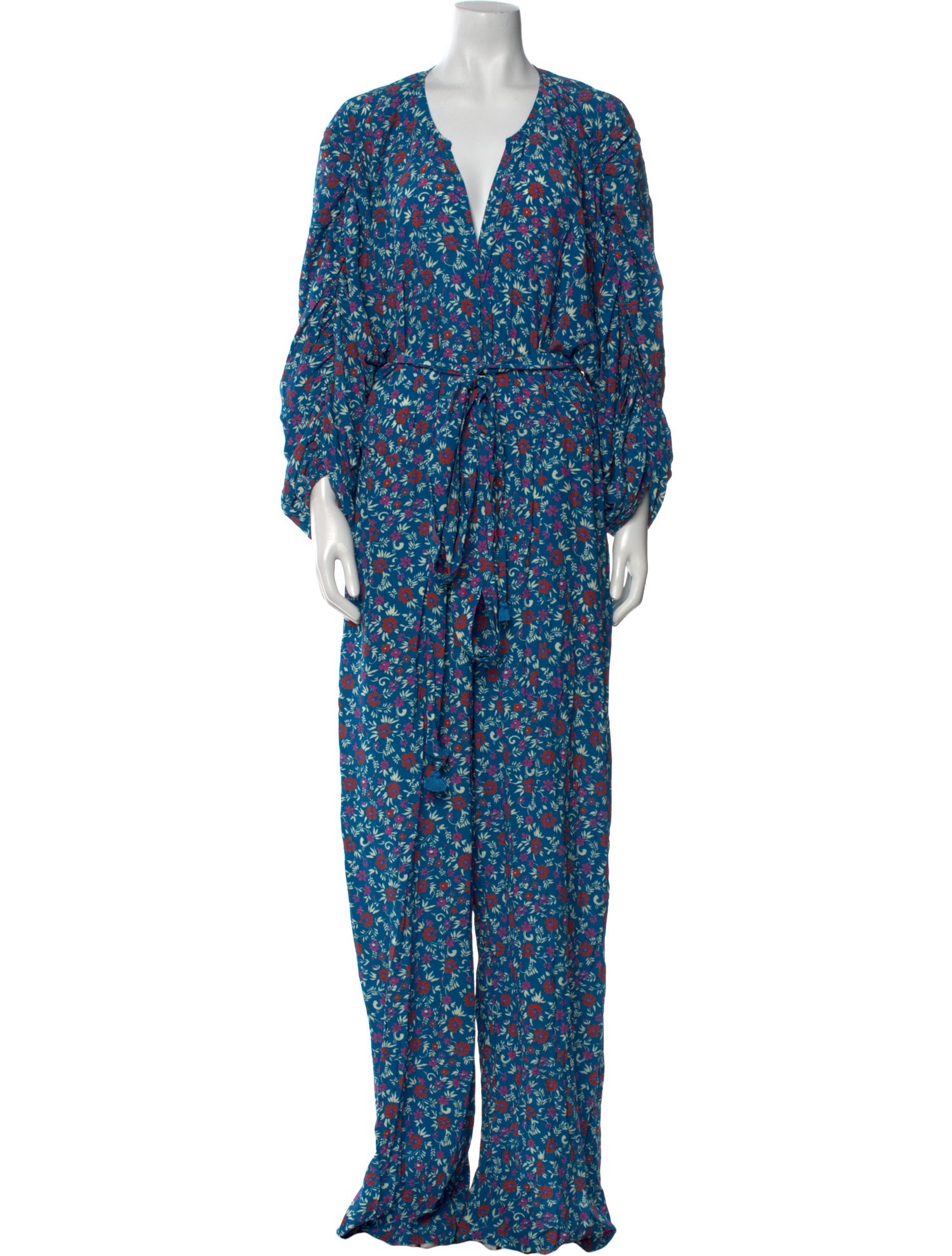 Figue Floral Print V-Neck Jumpsuit