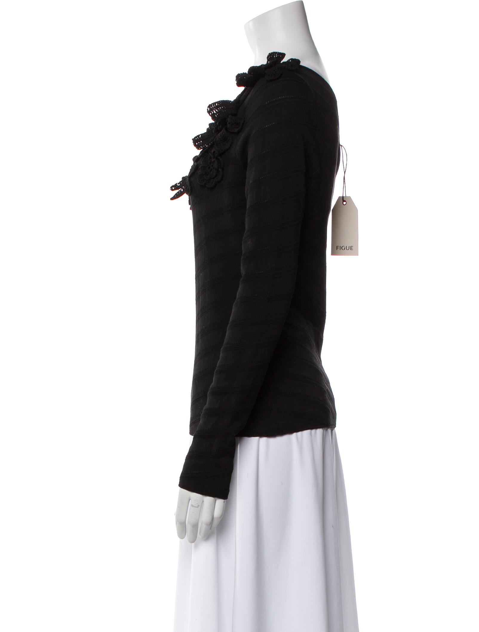 Figue One-Shoulder Long Sleeve Top w/ Tags