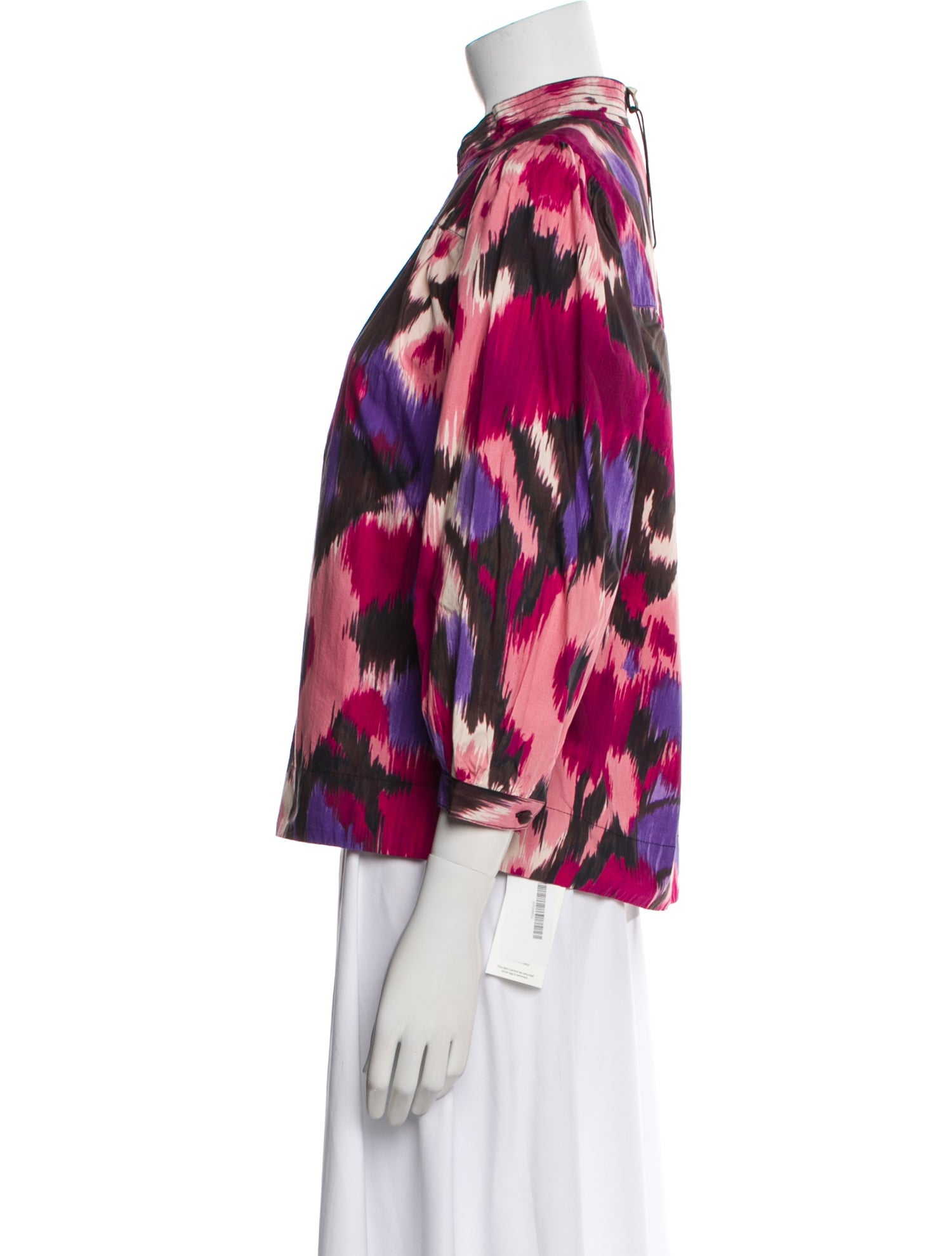 Figue Floral Print Mock Neck Blouse w/ Tags
