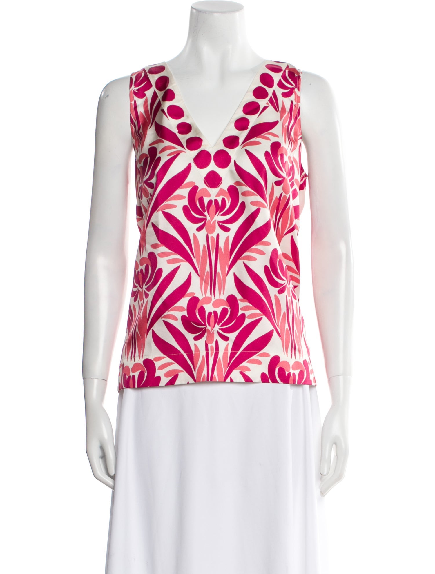 Figue Silk Floral Print Top