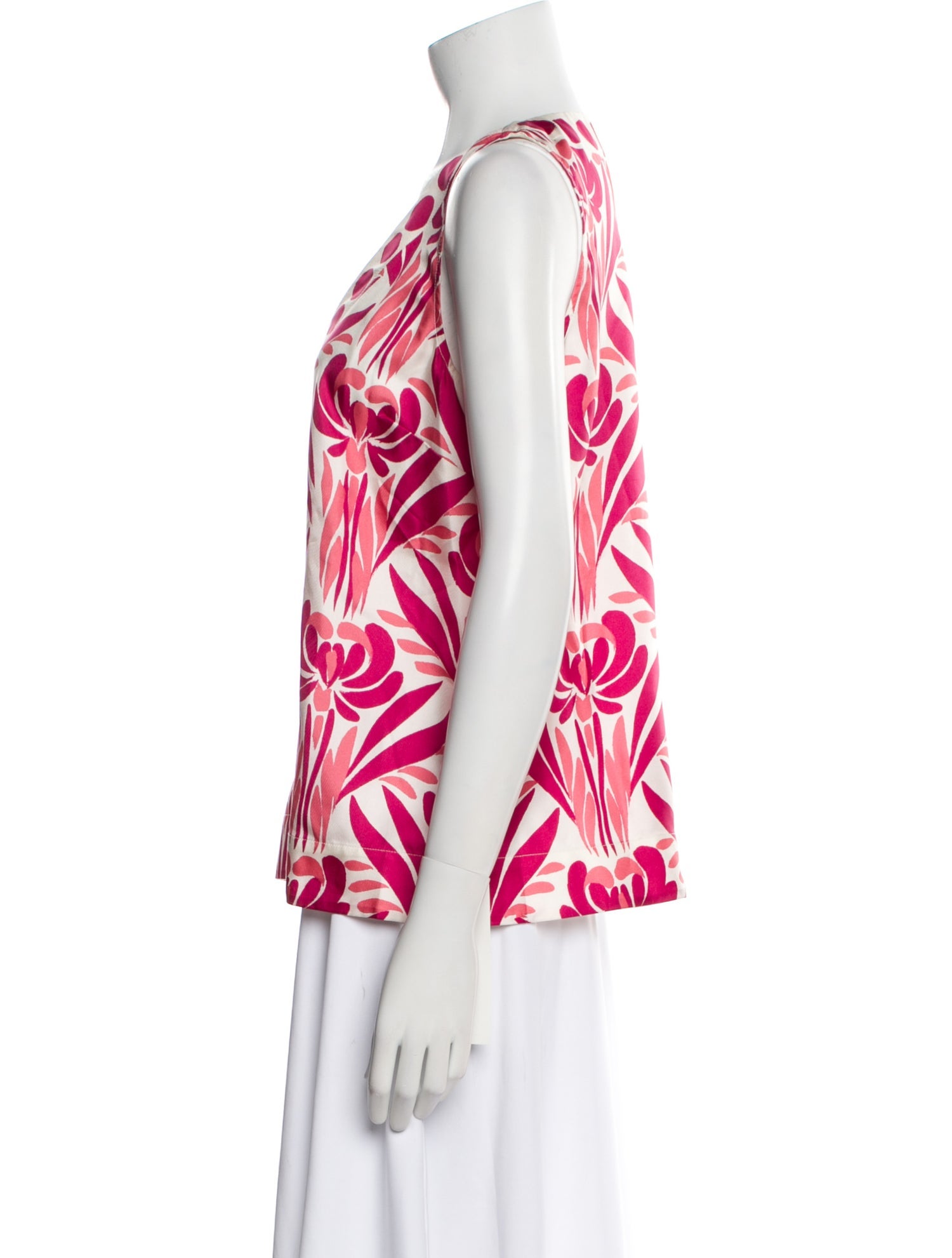 Figue Silk Floral Print Top