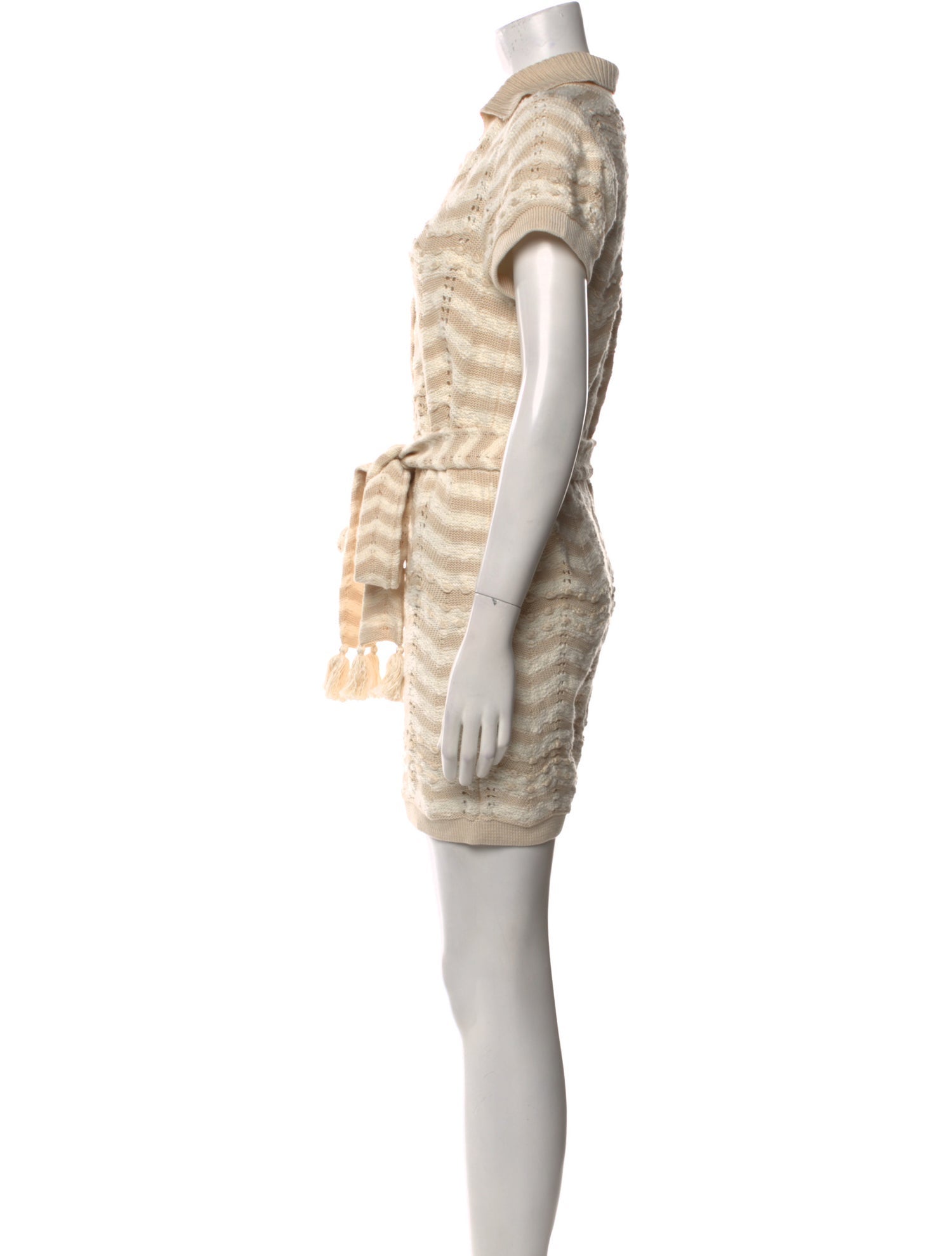 Figue Striped V-Neck Romper w/ Tags