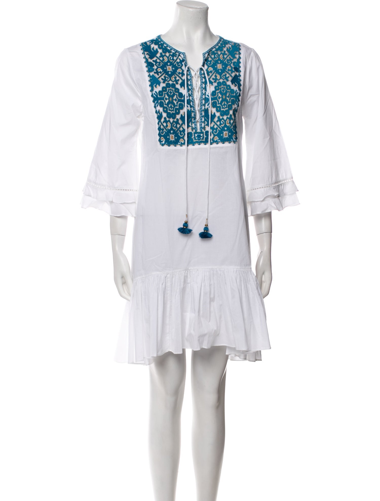 Figue Printed Knee-Length Dress