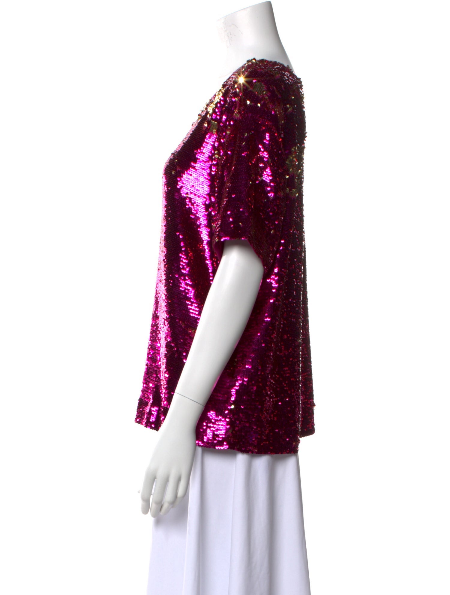 Figue Nylon Scoop Neck T-Shirt