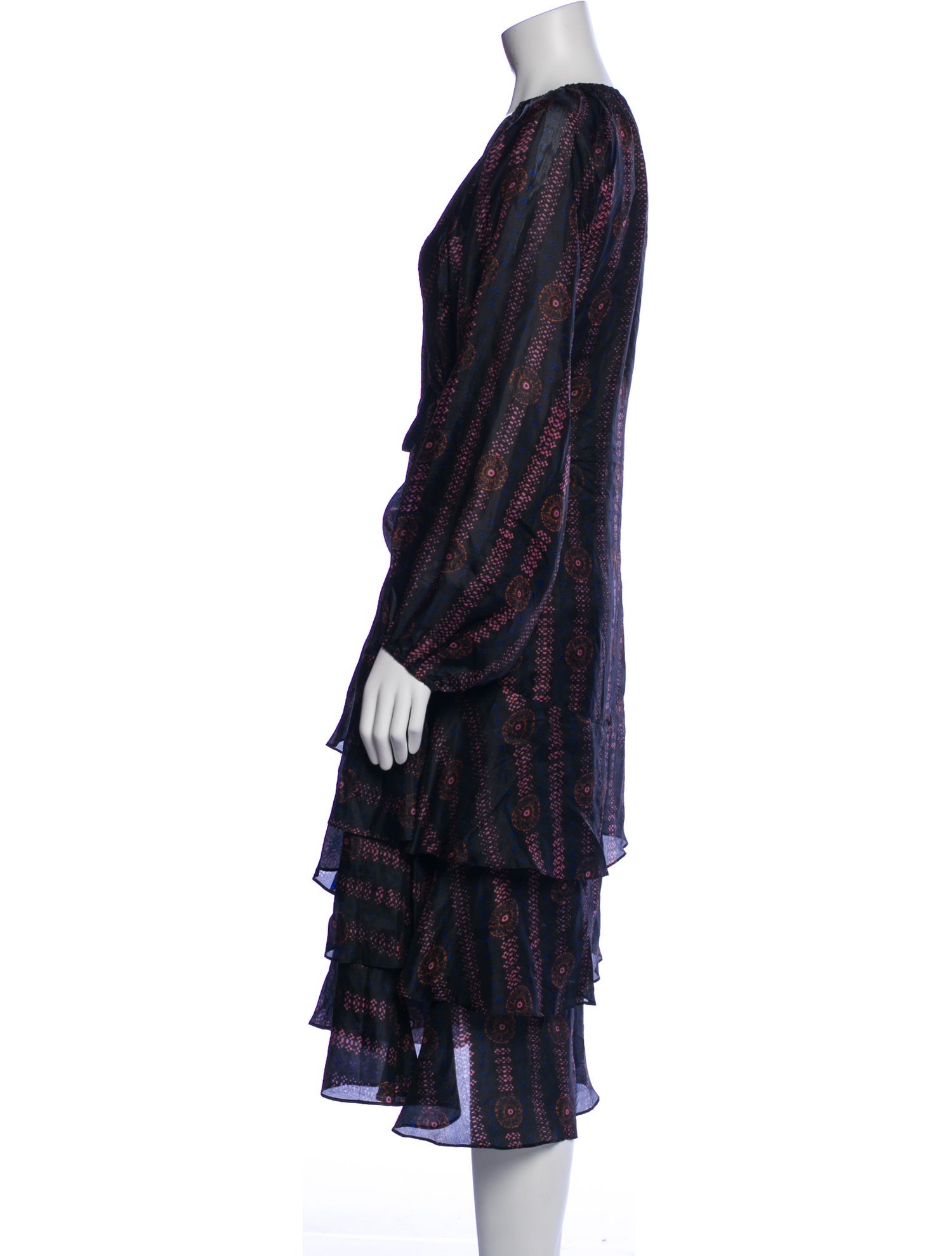 Figue Silk Midi Length Dress