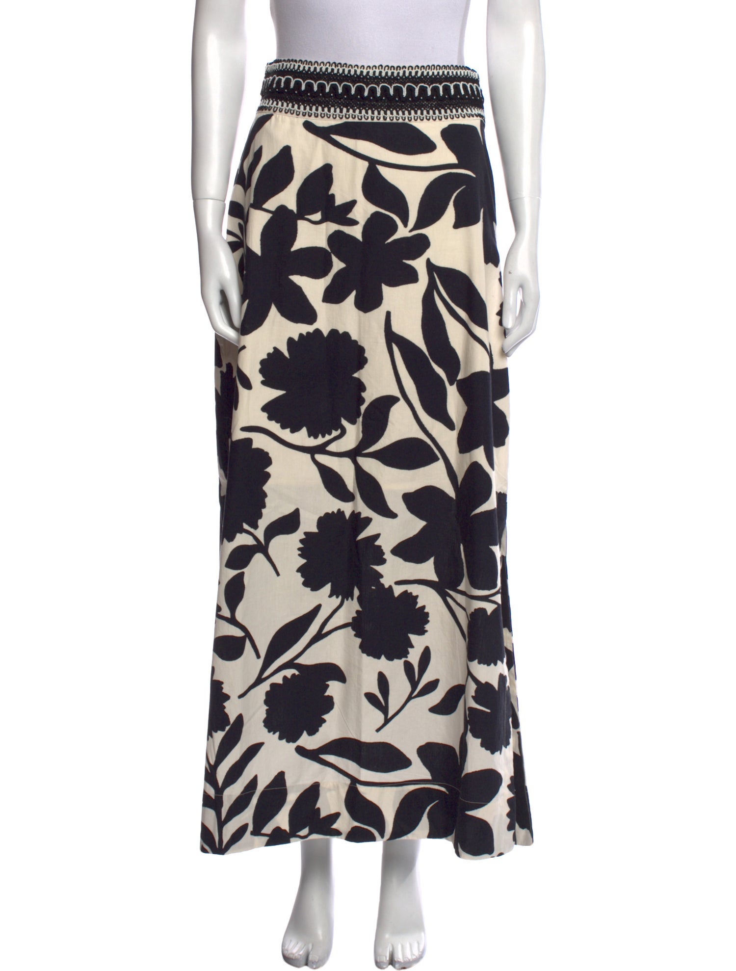 Figue Printed Midi Length Skirt