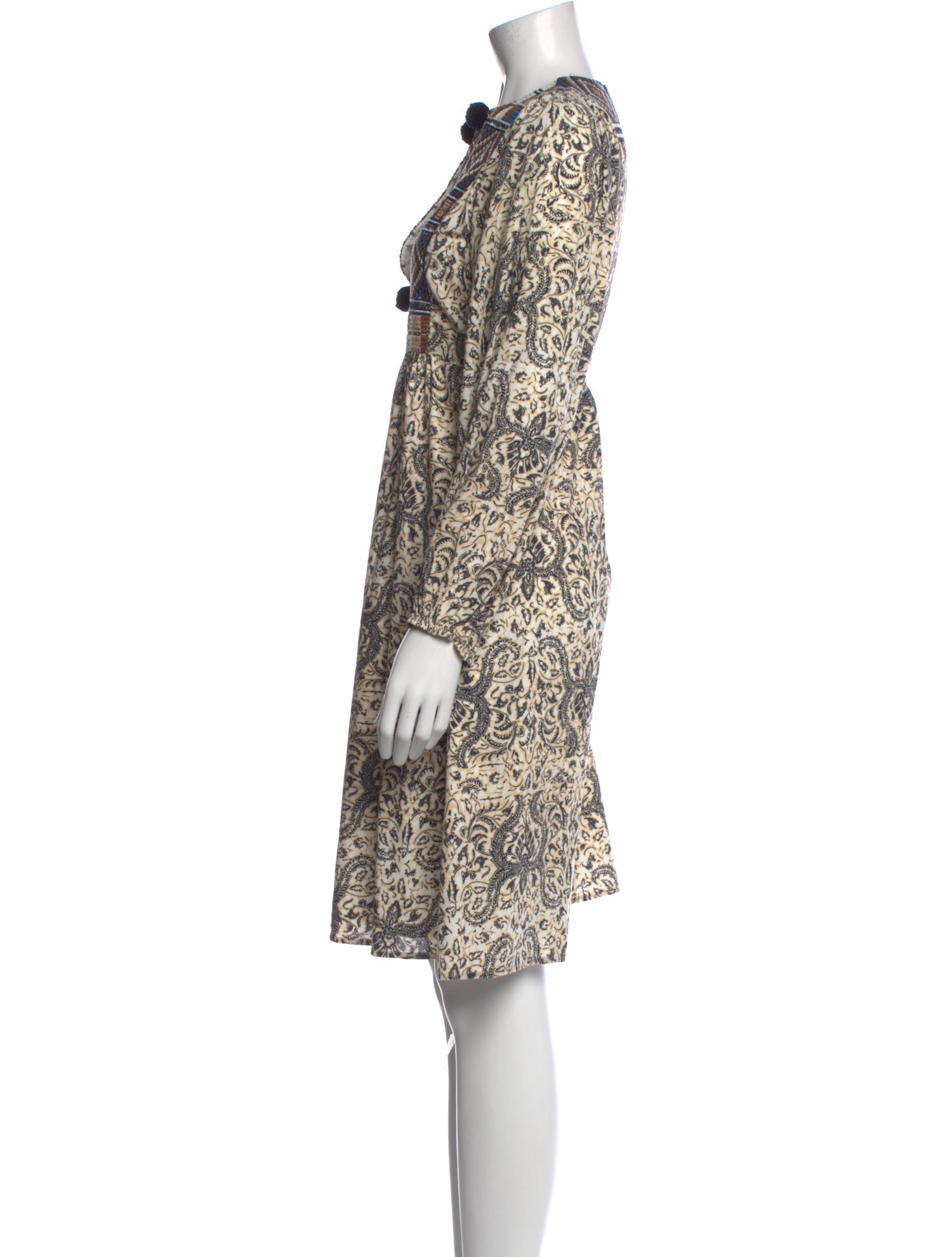 Figue Printed Knee-Length Dress