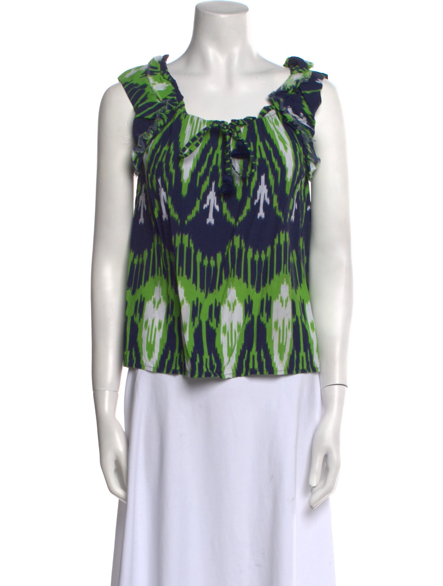 Figue Printed Scoop Neck Blouse