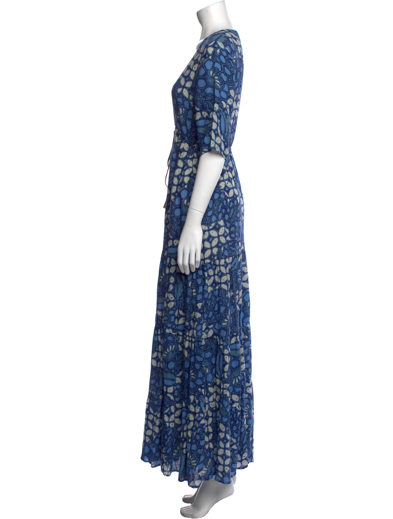 Figue Floral Print Midi Length Dress