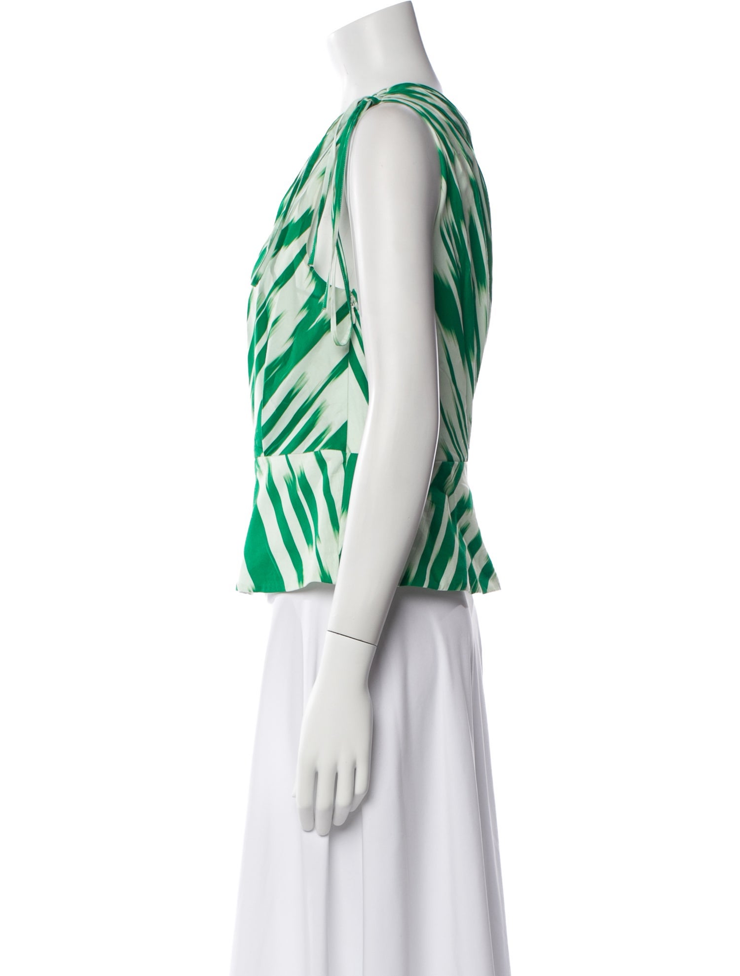 Figue Striped One-Shoulder Top